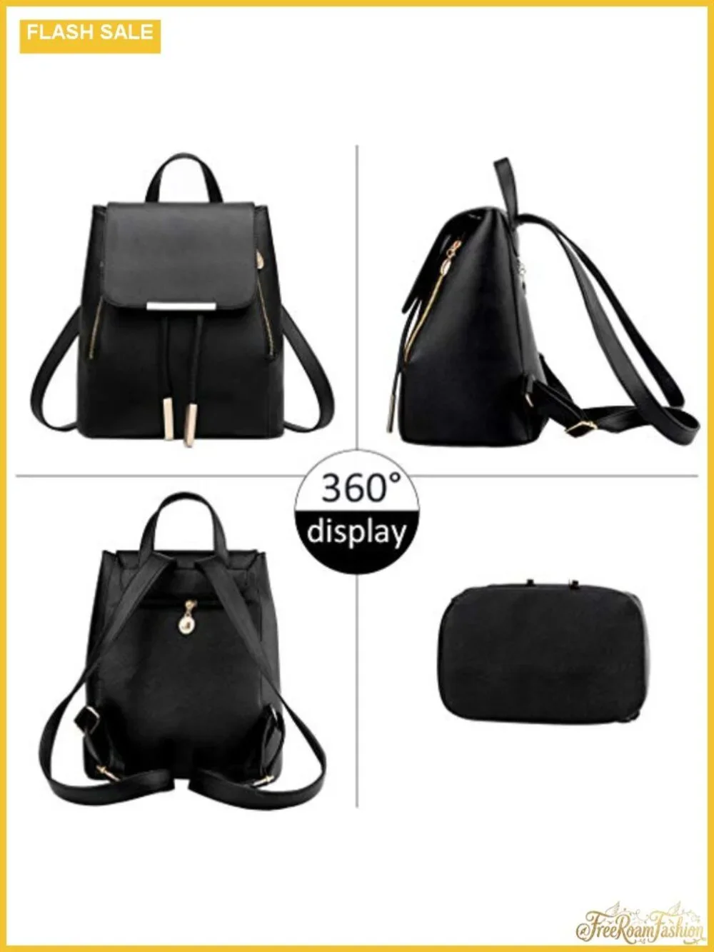Faux Leather Backpack Purse Women Anti Theft Travel Daypack
